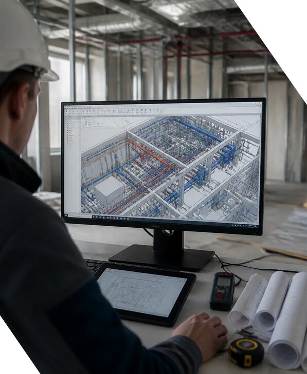 Создание BIM модели инженерных сетей для объектов в Лениногорске